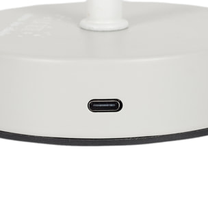 Lampe De Table Rechargeable Etoile Ajouree Gris