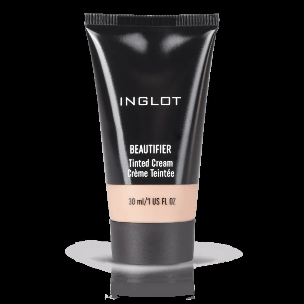 INGLOT Beautifier Tinted Cream 104, BB Cream, Unifica el tono, Coenzima Q10, Vitamina C, E y F, Acabado natural, Anti edad, Formula vegana, Color: Beige claro, subtono rosado para pieles claras. 30ml