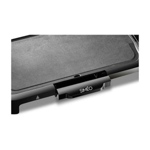 Plancha électrique SIMEO PLA125 noir à poser, 50x26 cm