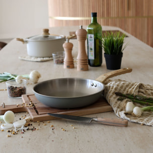 Lot de 3 poêles en acier inoxydable - tous feux EASYNOX