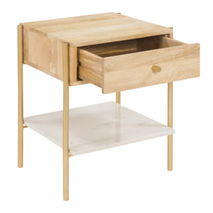 Table de chevet Doori en bois clair