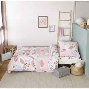 Parure de lit enfant 100% coton - CLARA