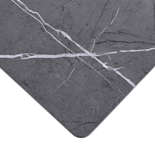 Tavolo da bar con top marmo grigio scuro 70x70x77,5 cm - Tahlia