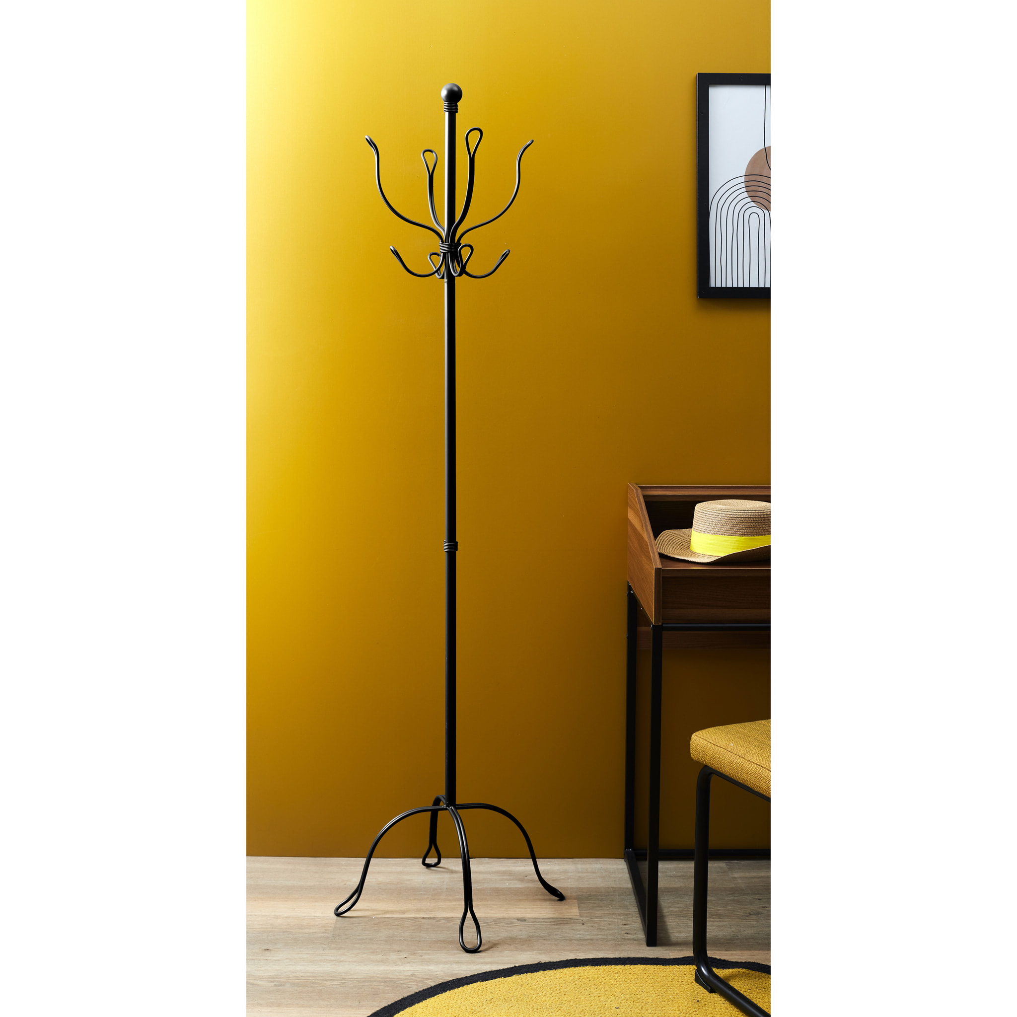 Portemanteau Vintage Metal Noir