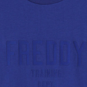 T-shirt in Cotone con Stampa frontale in tono colore