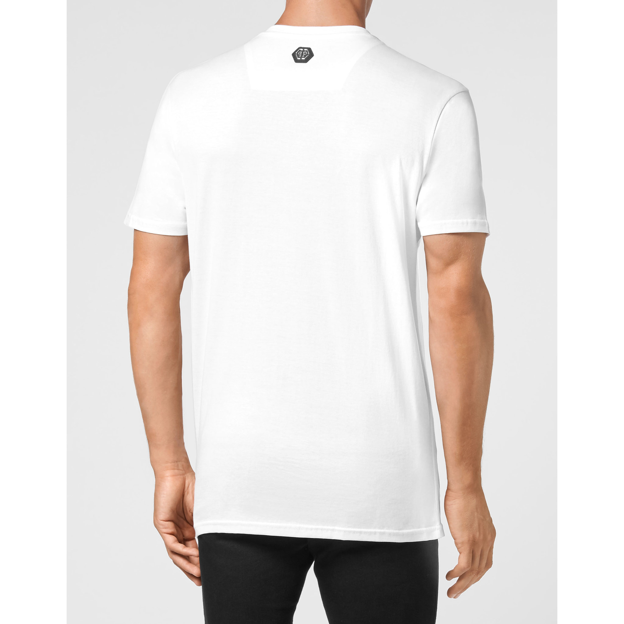 PHILIPP PLEIN Camiseta de cuello redondo y manga corta SKULL