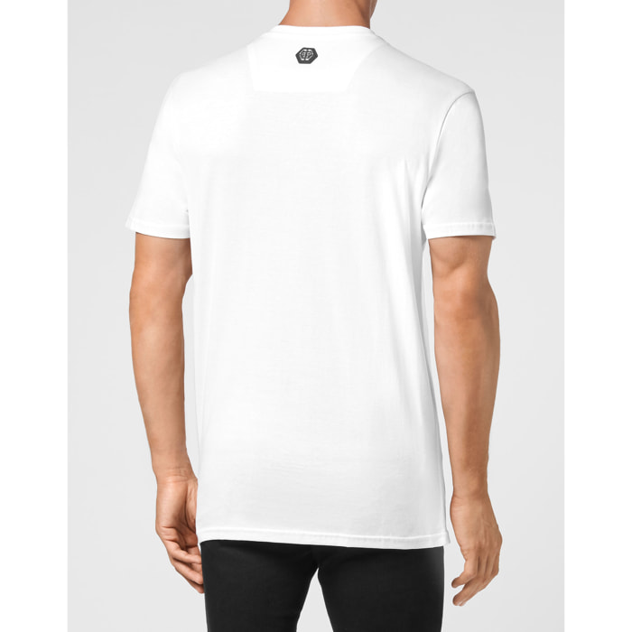 PHILIPP PLEIN Camiseta de cuello redondo y manga corta SKULL