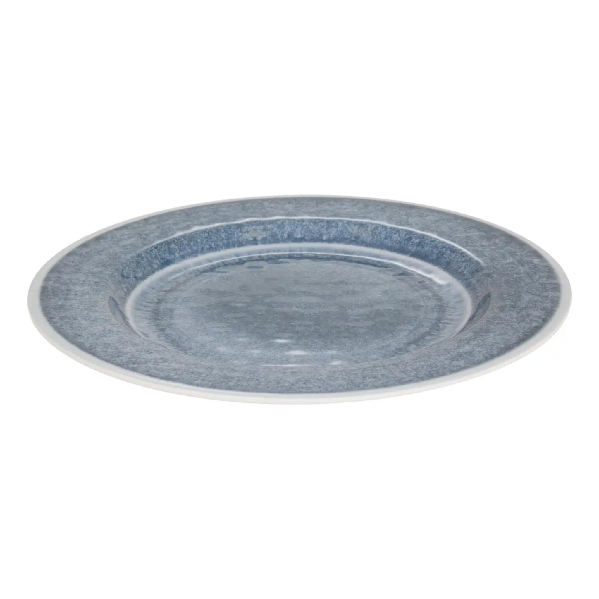 Lot de 6 assiettes plate Fanny D28cm bleu