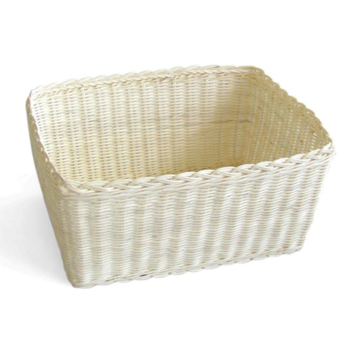Cestina in rattan naturale rettangolare cm37xh18x27