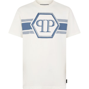 PHILIPP PLEIN Camiseta de cuello redondo y manga corta HEXAGON