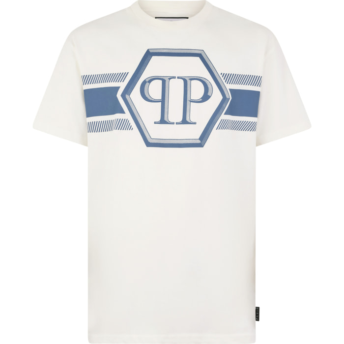 PHILIPP PLEIN Camiseta de cuello redondo y manga corta HEXAGON