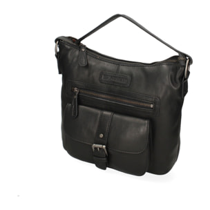 Borsa a tracolla da uomo - Modello False - Vera pelle - 31.0 x 23.0 x 12.0 cm