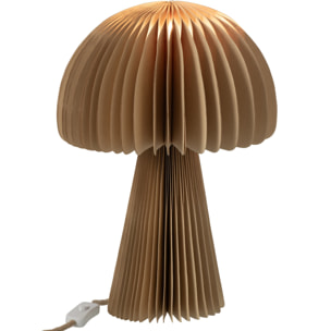 J-Line abat-jour Champignon Pliable - papier - or