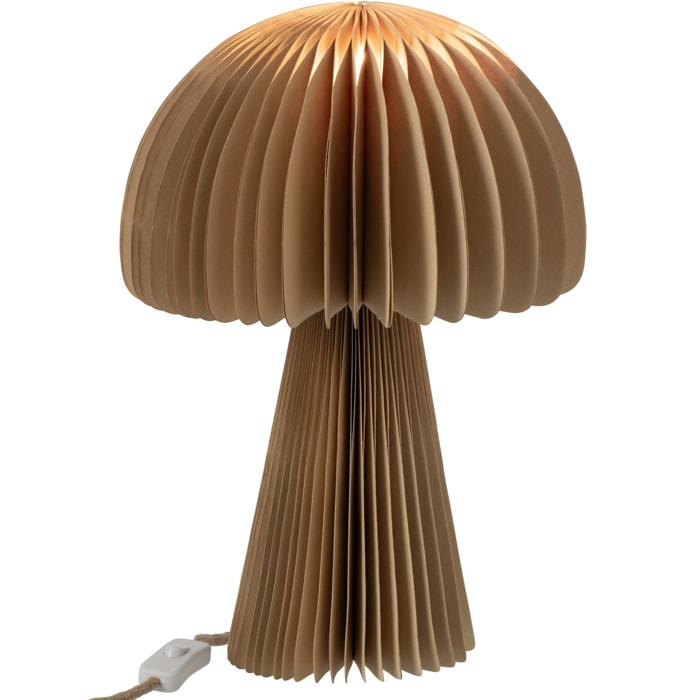 J-Line abat-jour Champignon Pliable - papier - or