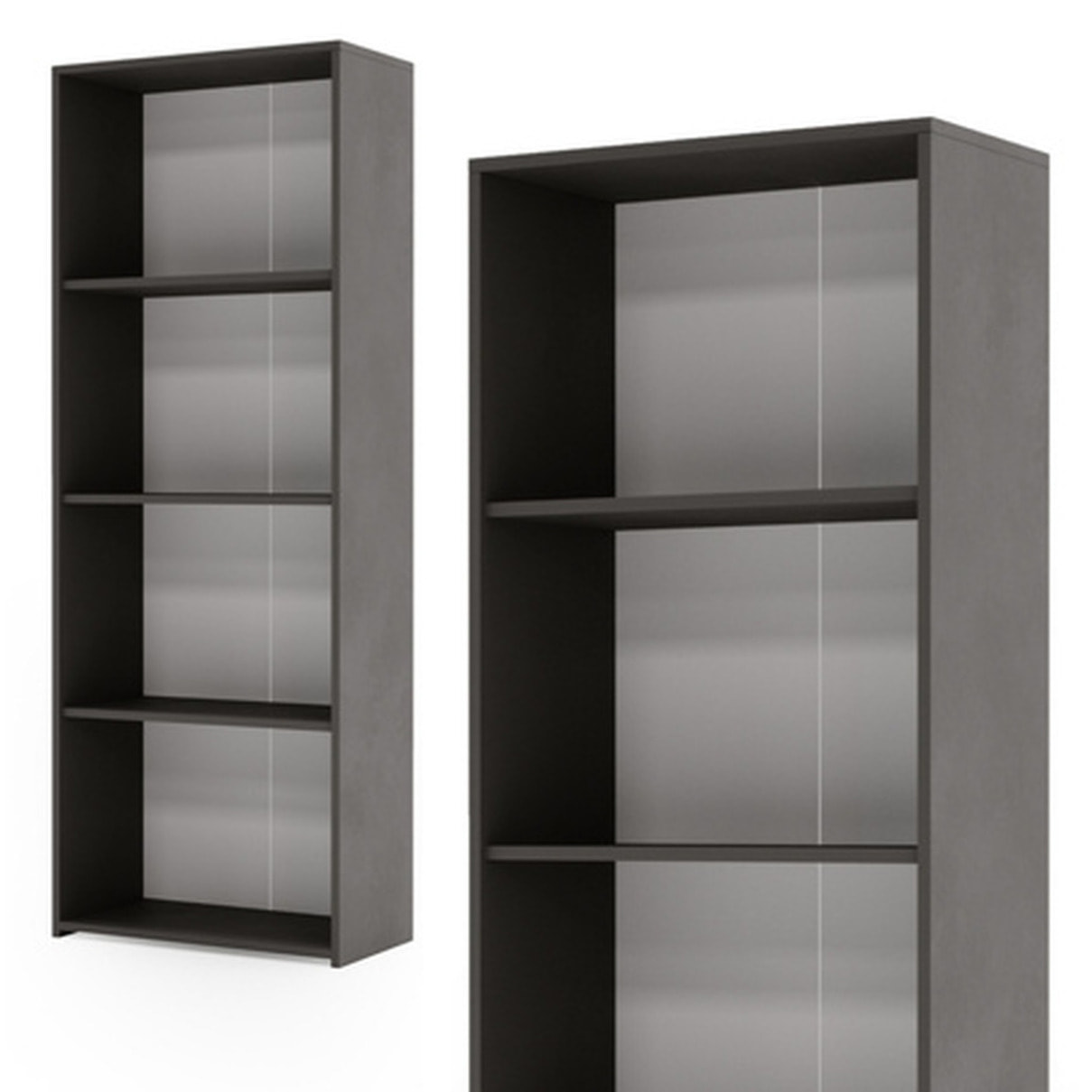Libreria LONI 160x60 cm colore grigio