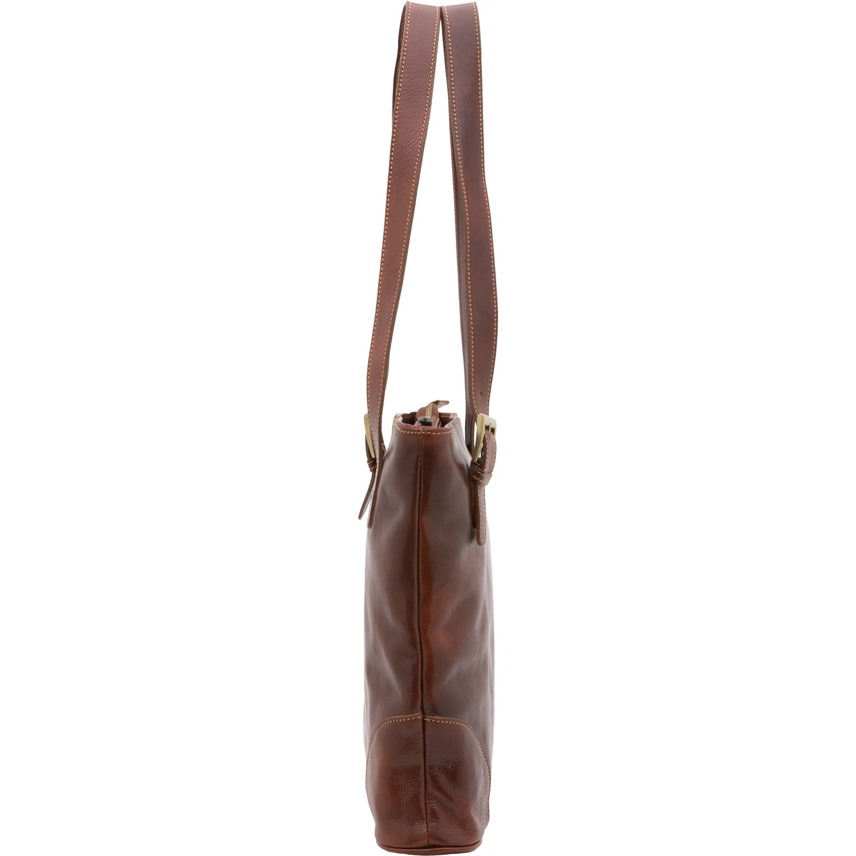 Borsa a spalla da donna - Modello False - 100% pelle - 33.0 x 35.0 x 8.0 cm