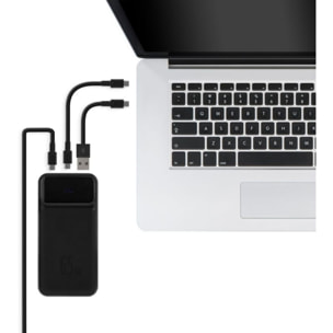 Batterie externe TNB 20 000 mAh 65W Power Delivery noir