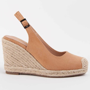 Alpargata De Cuña - Marron - Altura: 8 Cm