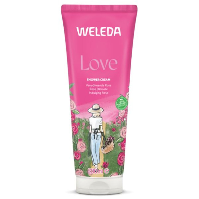 WELEDA - Crème de Douche Love Rose Délicate - 200 ml