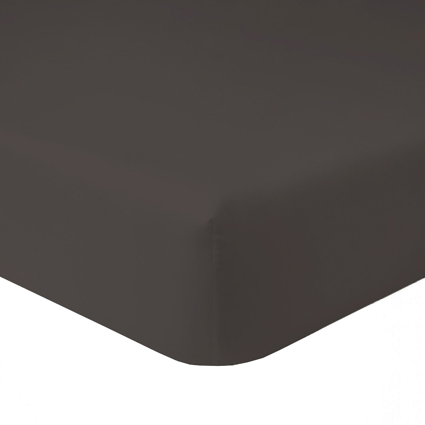 Drap Housse - Bonnet 35cm - 100% Coton 57fils - Graphite