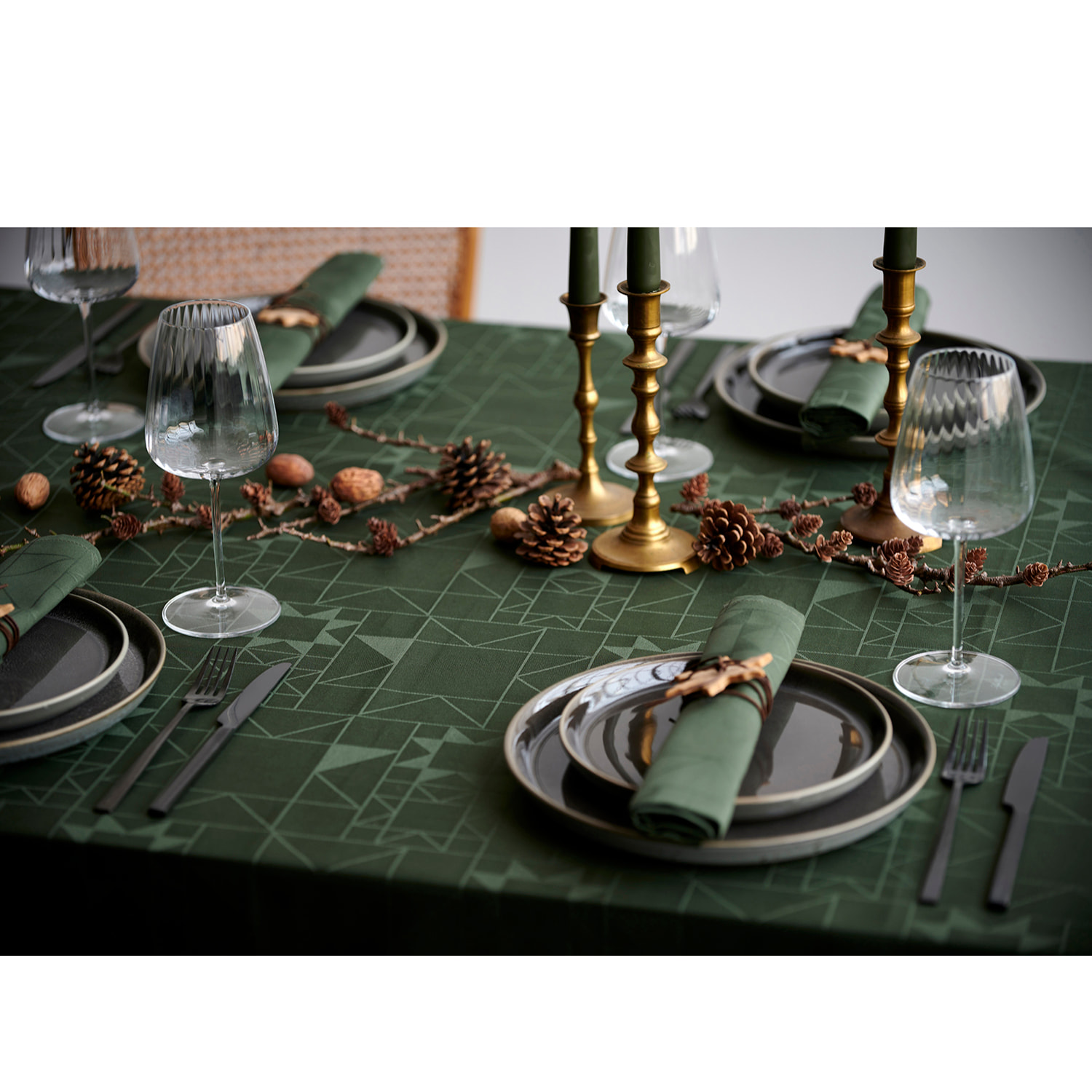 Nappe de noël Star Damas