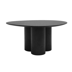 Table basse design bois noir L78 cm HOLLEN