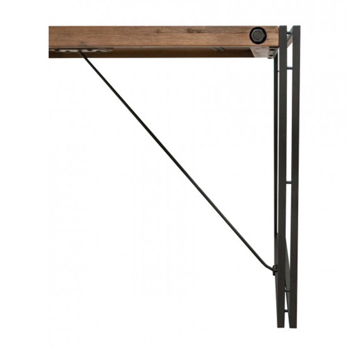 Table repas en bois et métal style industriel L160cm - ATELIER