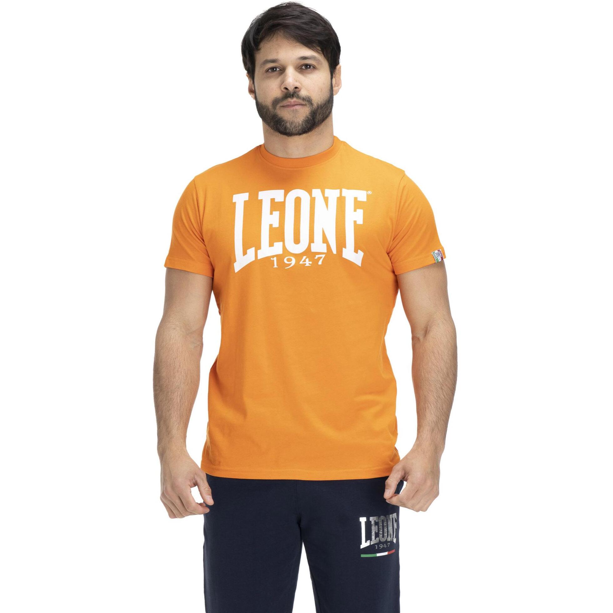 Camiseta de hombre Leone Basic de algodón de manga corta