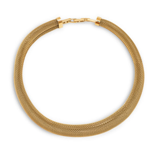 Collana Mesh Choker   in Acciaio Placcato Oro