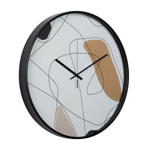 Reloj Pared Metal Negro 60x4,5x60 Cm