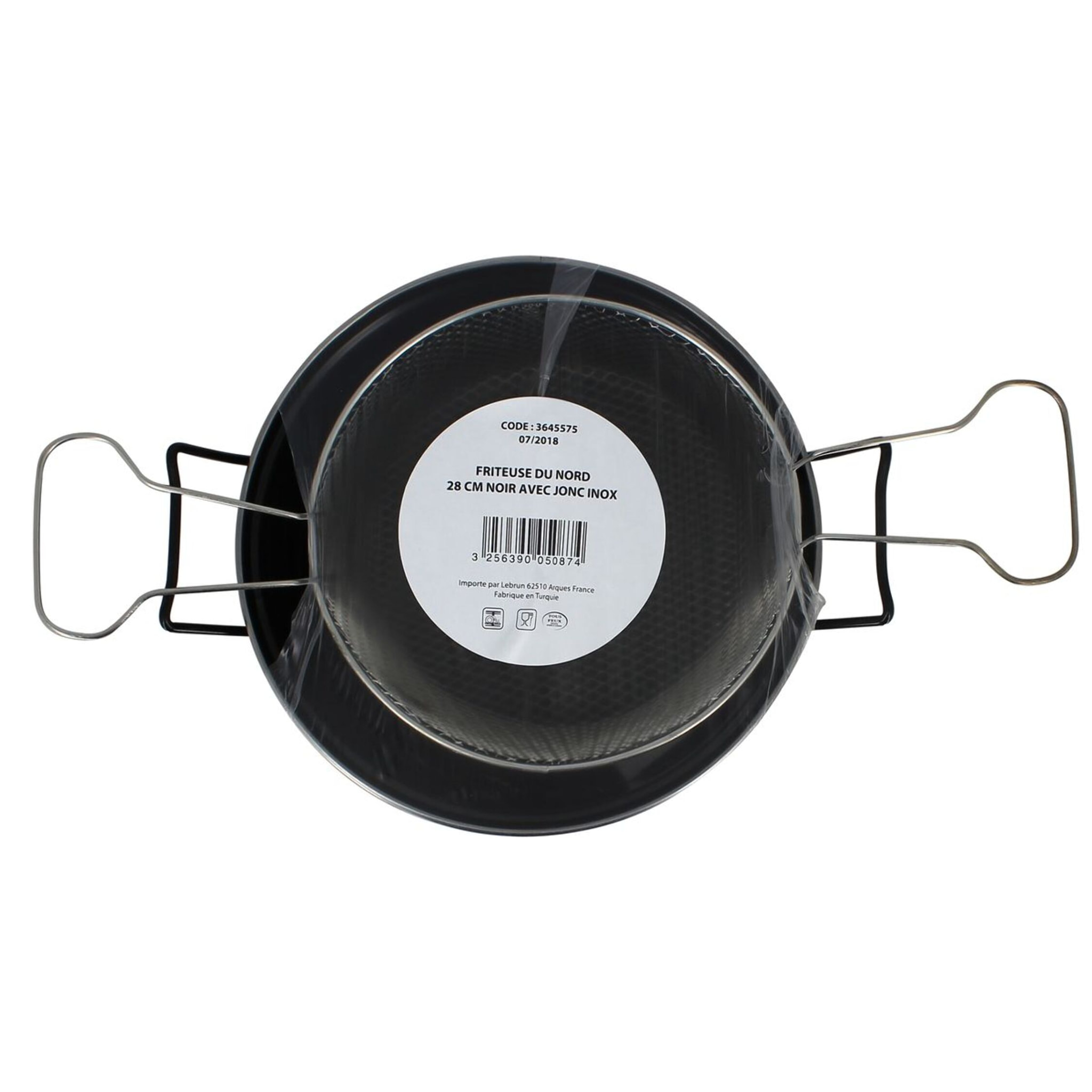 Friteuse du nord en acier émaillée 28cm