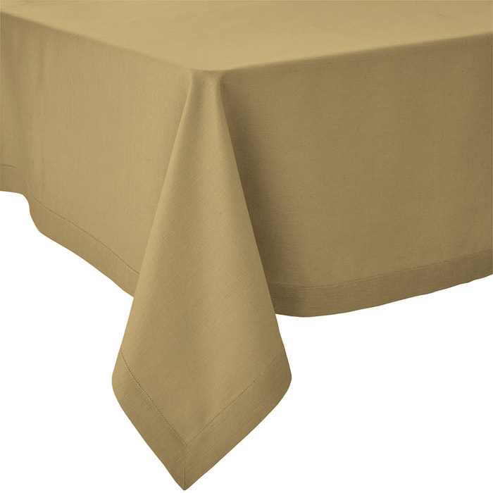 Nappe unie en lin, FLORENCE, Jaune sienne