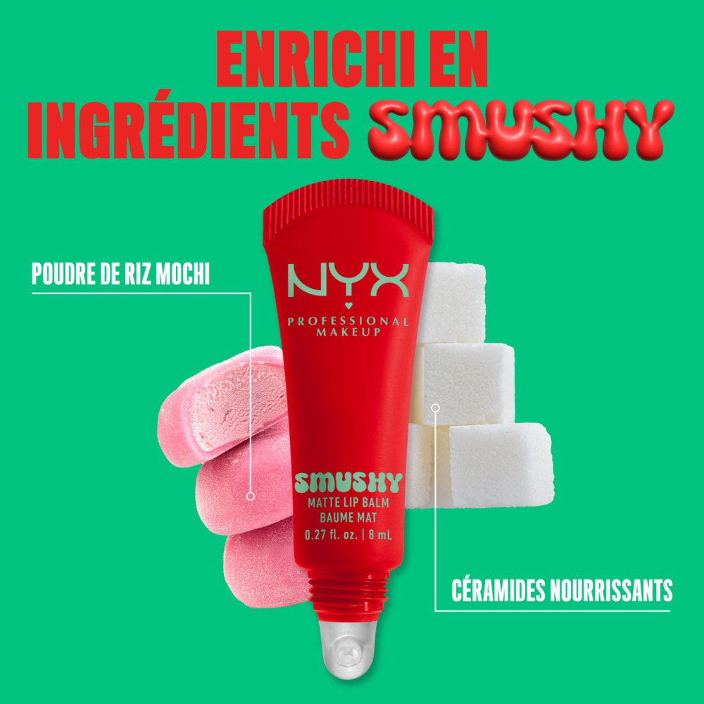 NYX Professional Makeup Smushy baume à lèvres teinté Soft Sorbet