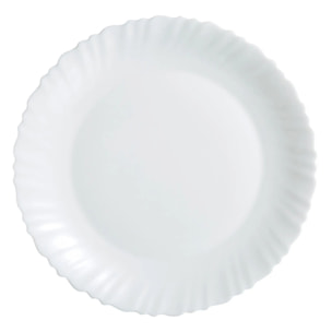 Plat blanc 30 cm Feston - Luminarc