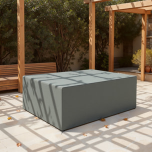 Housse de meubles de jardin imperméable tissu Oxford 600D gris
