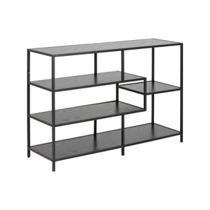 Console ouverte design noire L114 cm TRESCA