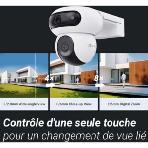 Caméra de surveillance EZVIZ H90 - Double optique 2K+ motorisée
