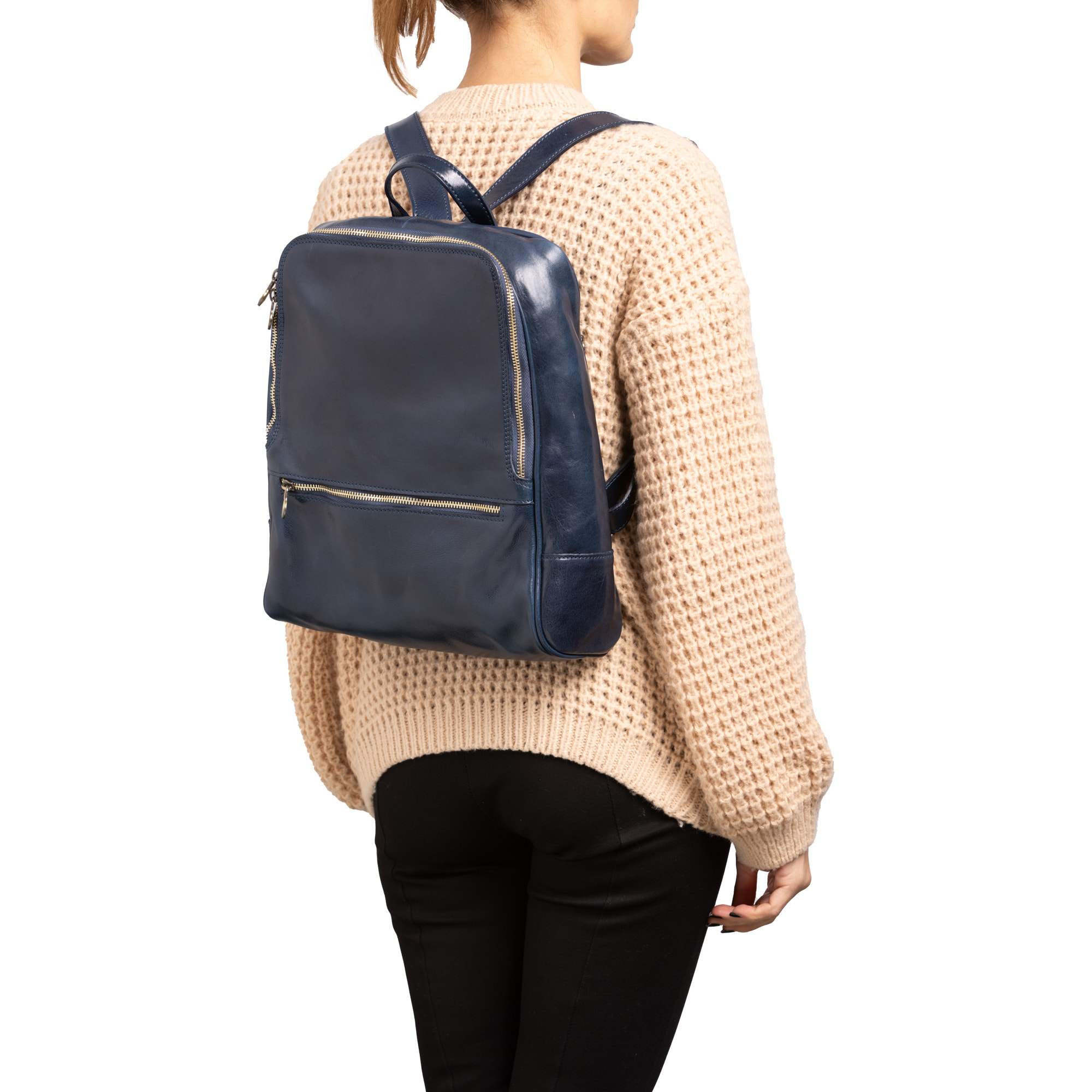 Borsa a spalla  da donna In Vera pelle Made in Italy 30x36x12 cm