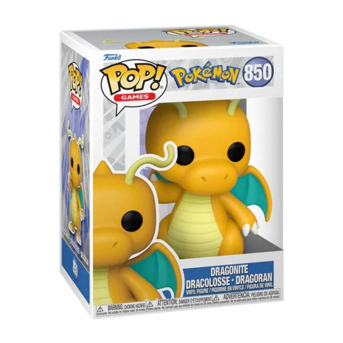 Pokemon Pop! Games Figure in Vinile Dragonite (Emea) 9 Cm Funko