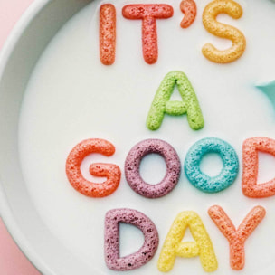 Tableau petit-déjeuner joyeux Toile imprimée