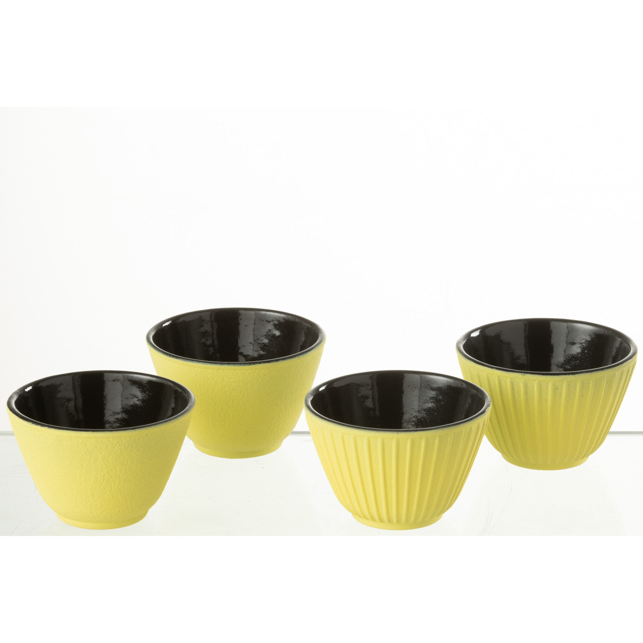 J-Line tasse - métal - jaune - 2 boîtes de 2 pcs