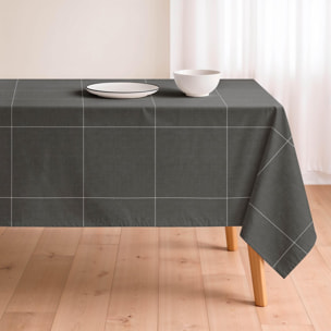 Nappe imprimée anti-taches LAO ANTRACITA