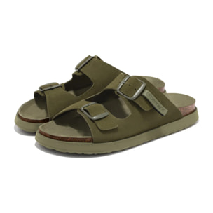 Sandalias Vibe Caqui Oscuro