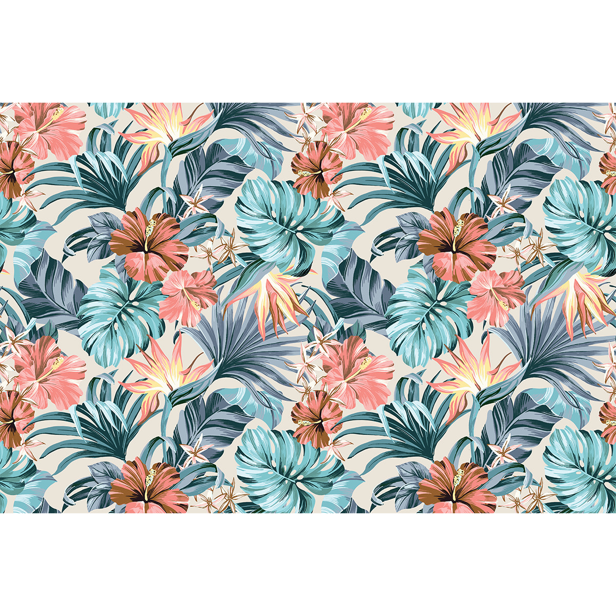 Sticker meuble tropical villavicencio 40 x 60 cm