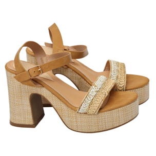 Sandali cinturino - tacco 11,0 cm - plateaux 4,0 cm