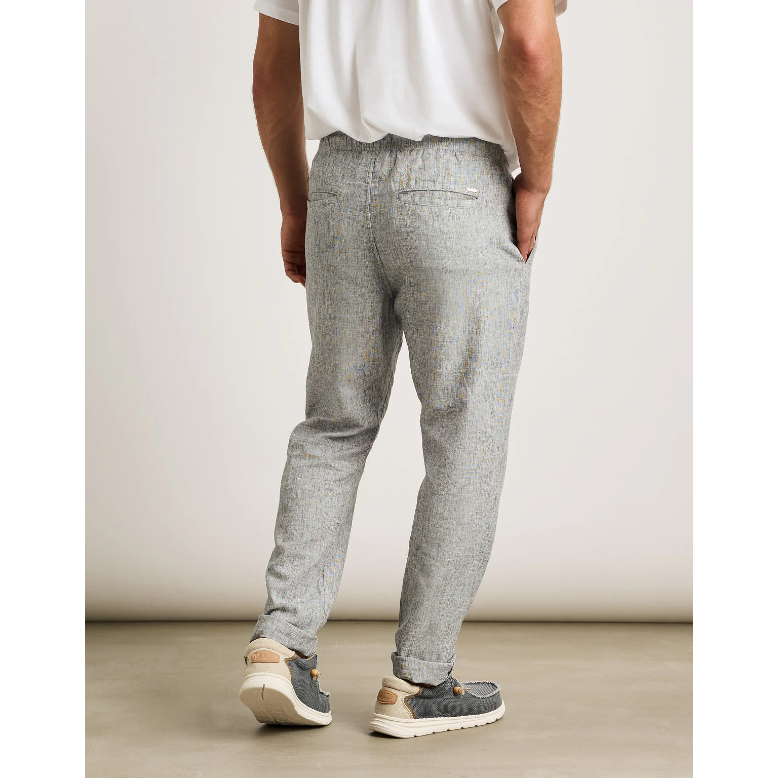 Pantalón Largo Azul Lino - Daniel