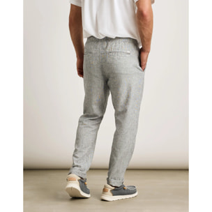 Pantalón Largo Azul Lino - Daniel