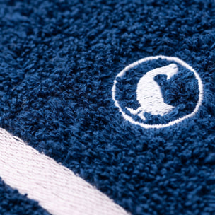 Set de 2 toallas de ducha en color azul marino 70x140cm 100% algodón 500gsm el ganso