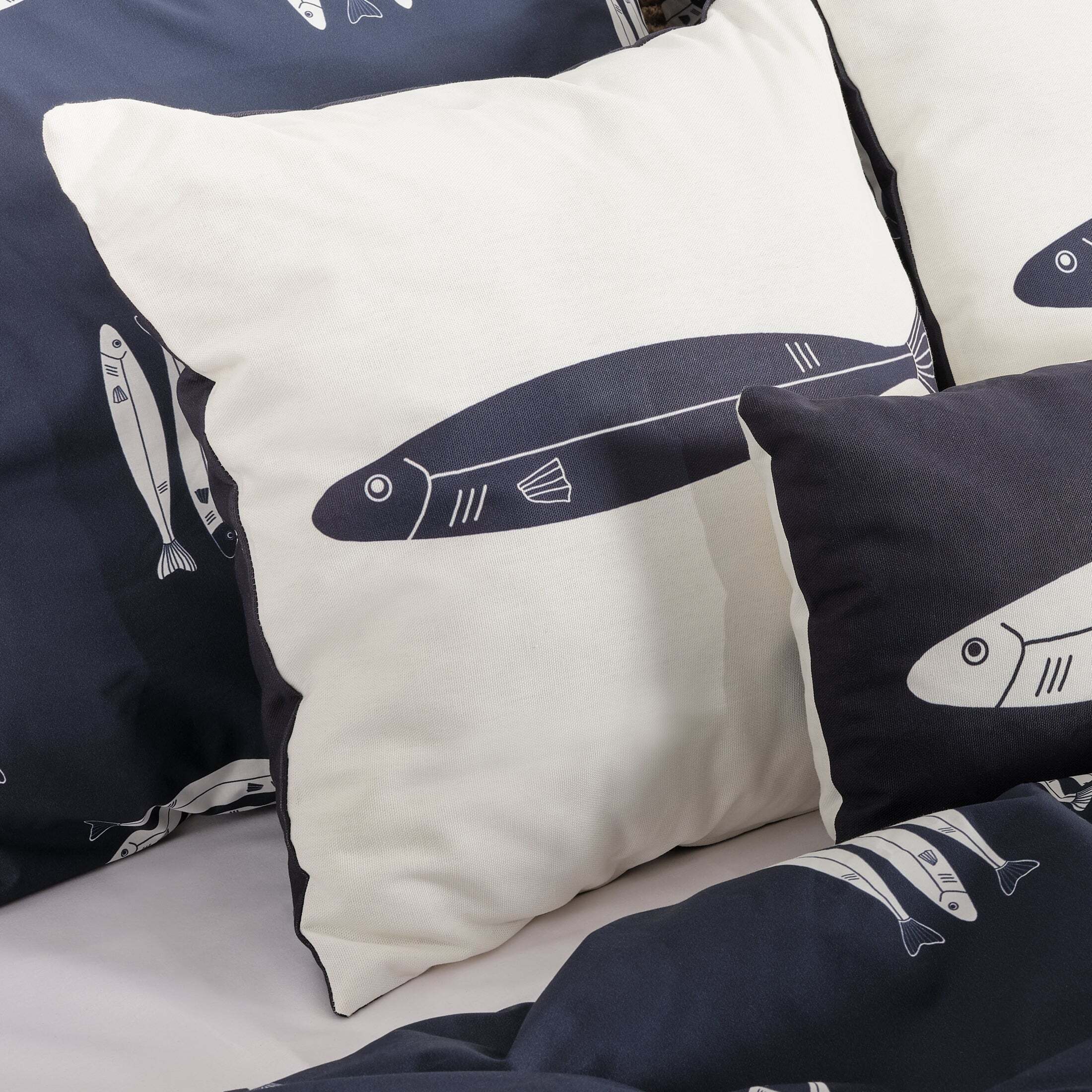 Housse de coussin réversible 100 % coton 50x50 cm Oropesa A