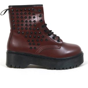 ANFIBIO FLATFORM BORCHIE CHOCOLA' BORDEAUX